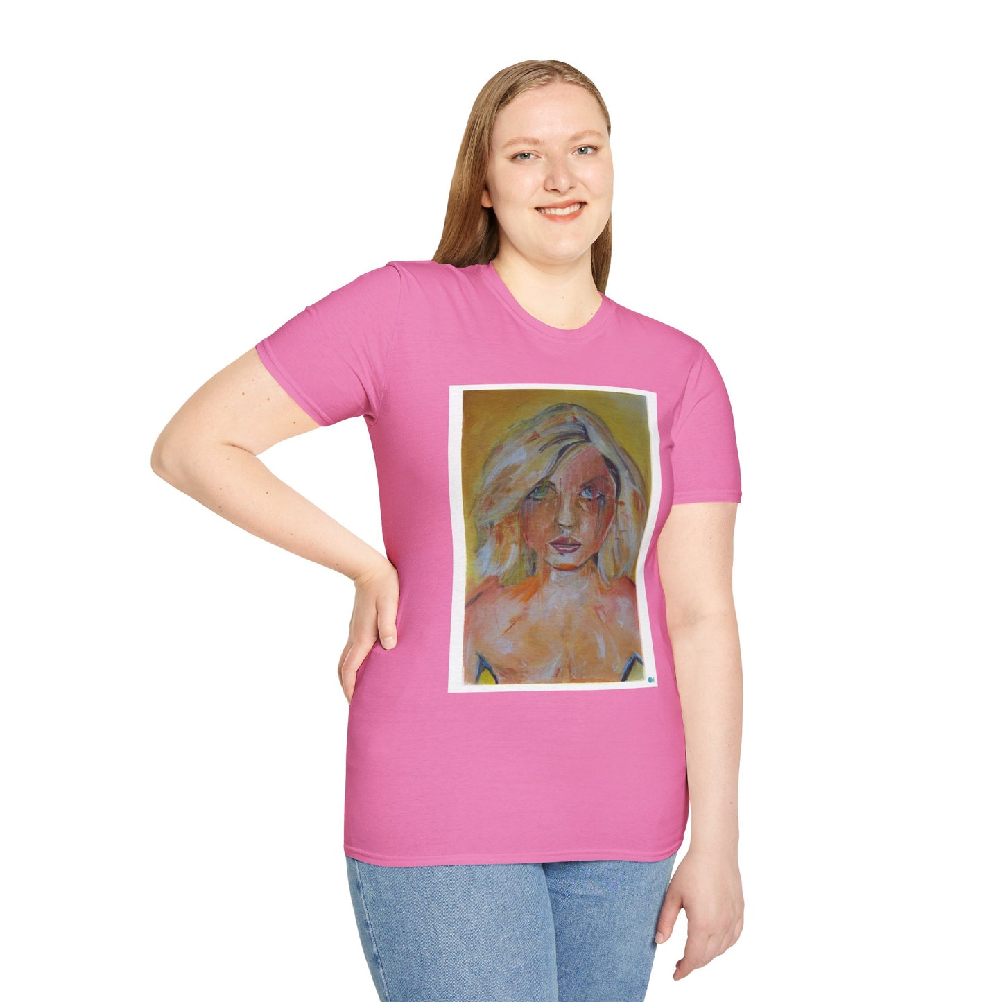 Softstyle Unisex T-Shirt featuring Original Debbie Harry of Blondie Oil Painting