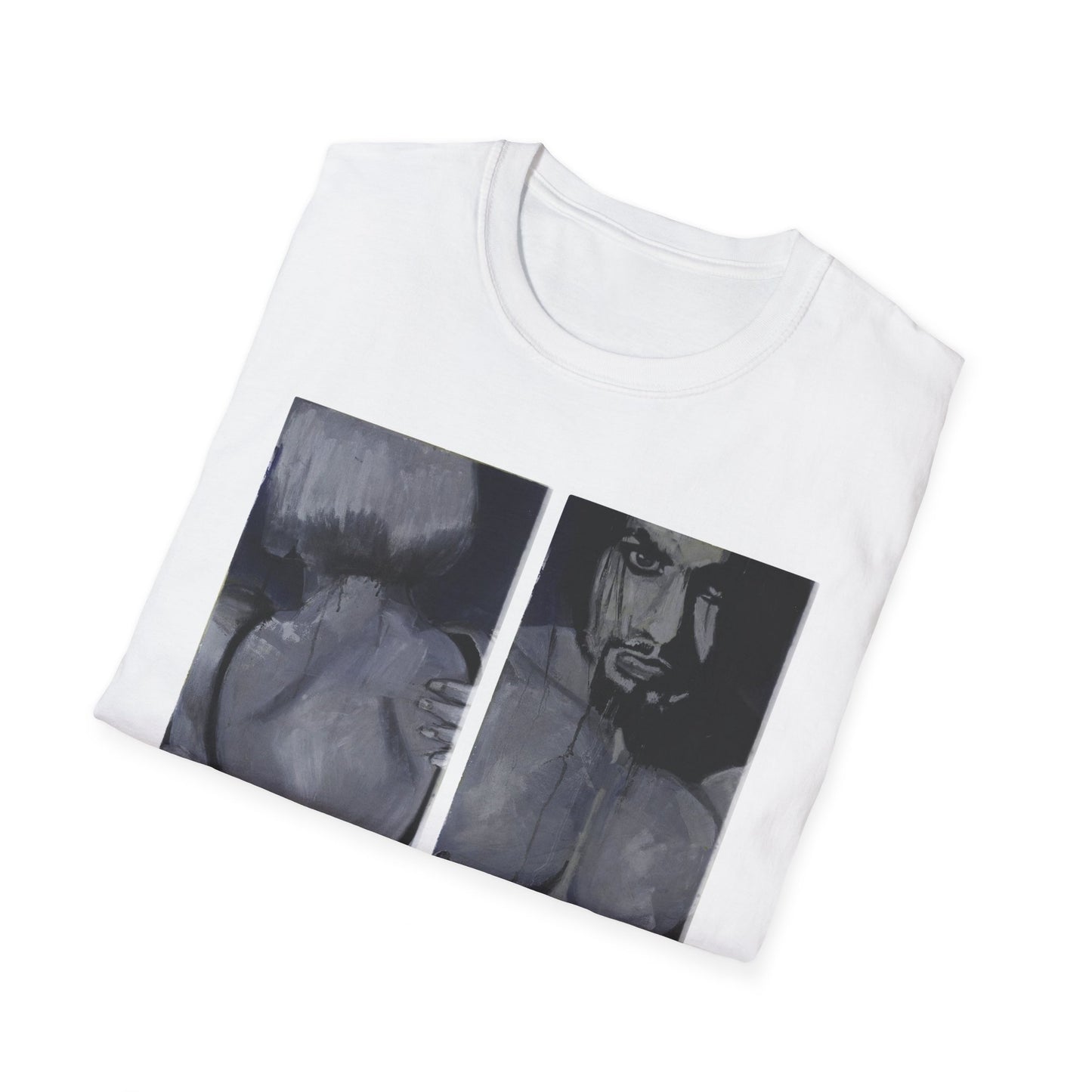 Urban Unisex T-Shirt of girl and boy in underwear