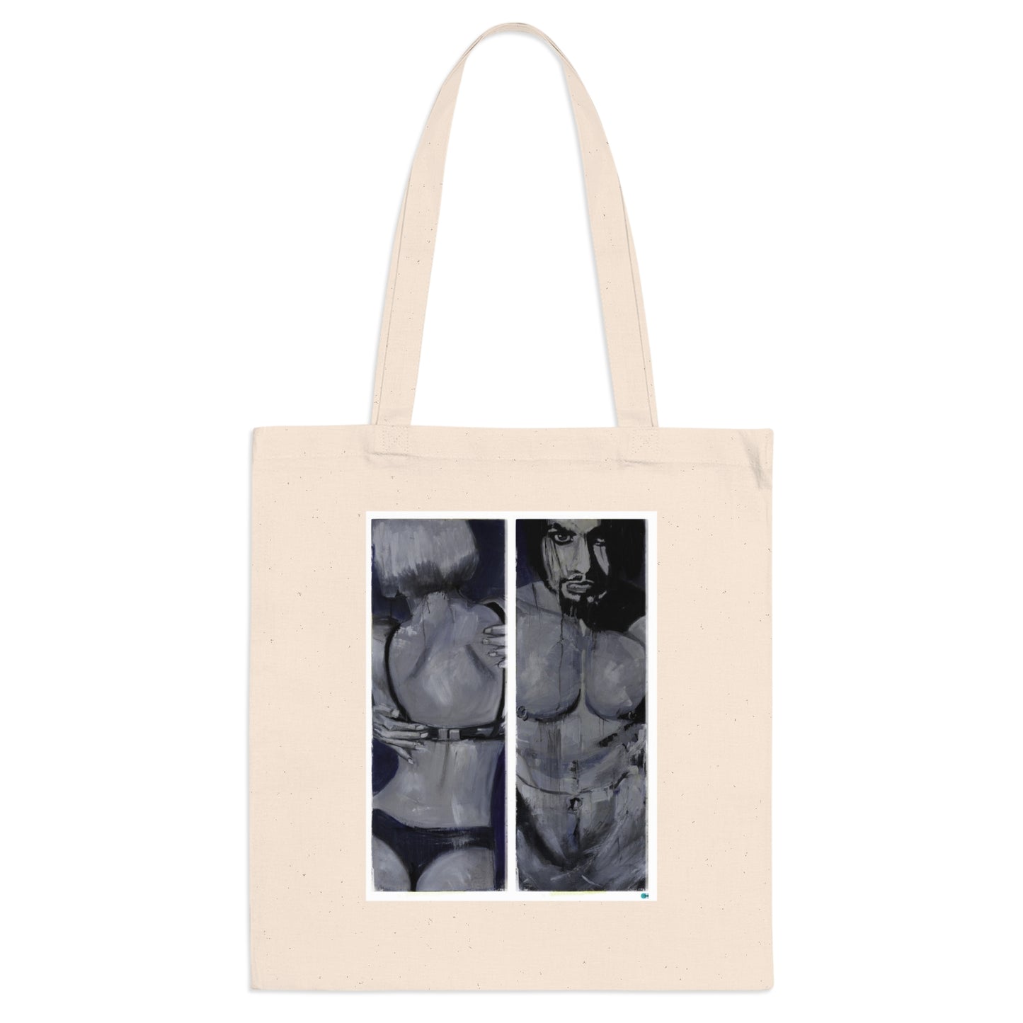 Sexy Couple Oil Painting Tote Bag