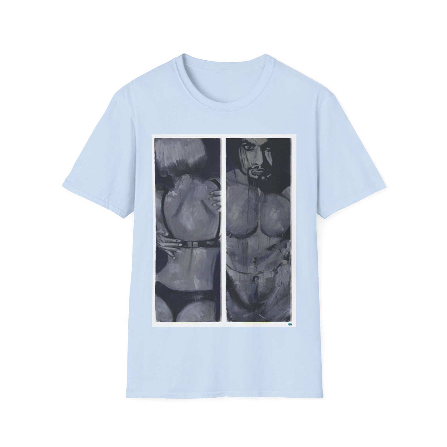 Urban Unisex T-Shirt of girl and boy in underwear