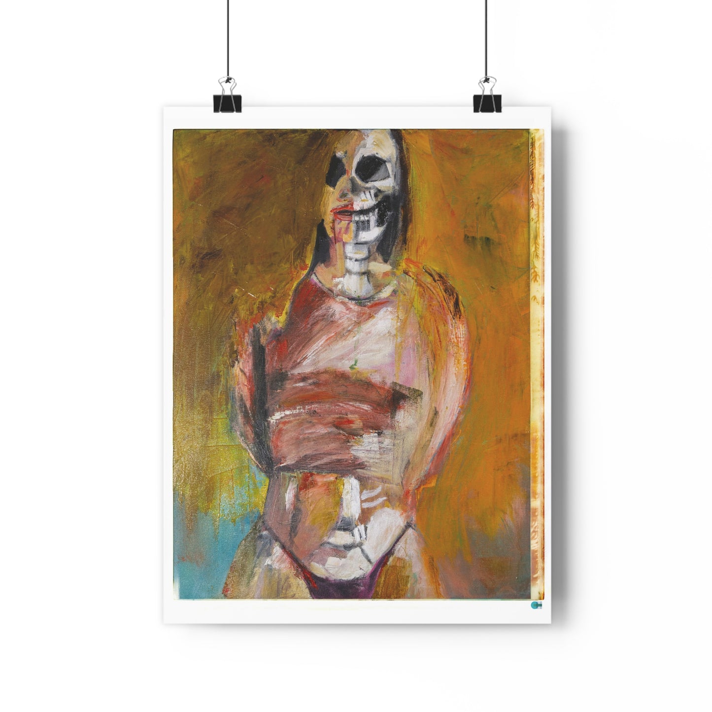 Original Miss Melina Zombie Giclee Art Print