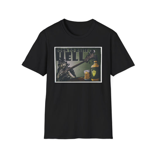 Unisex Softstyle T-Shirt with original digital illustration of Lemmy from Motorhead