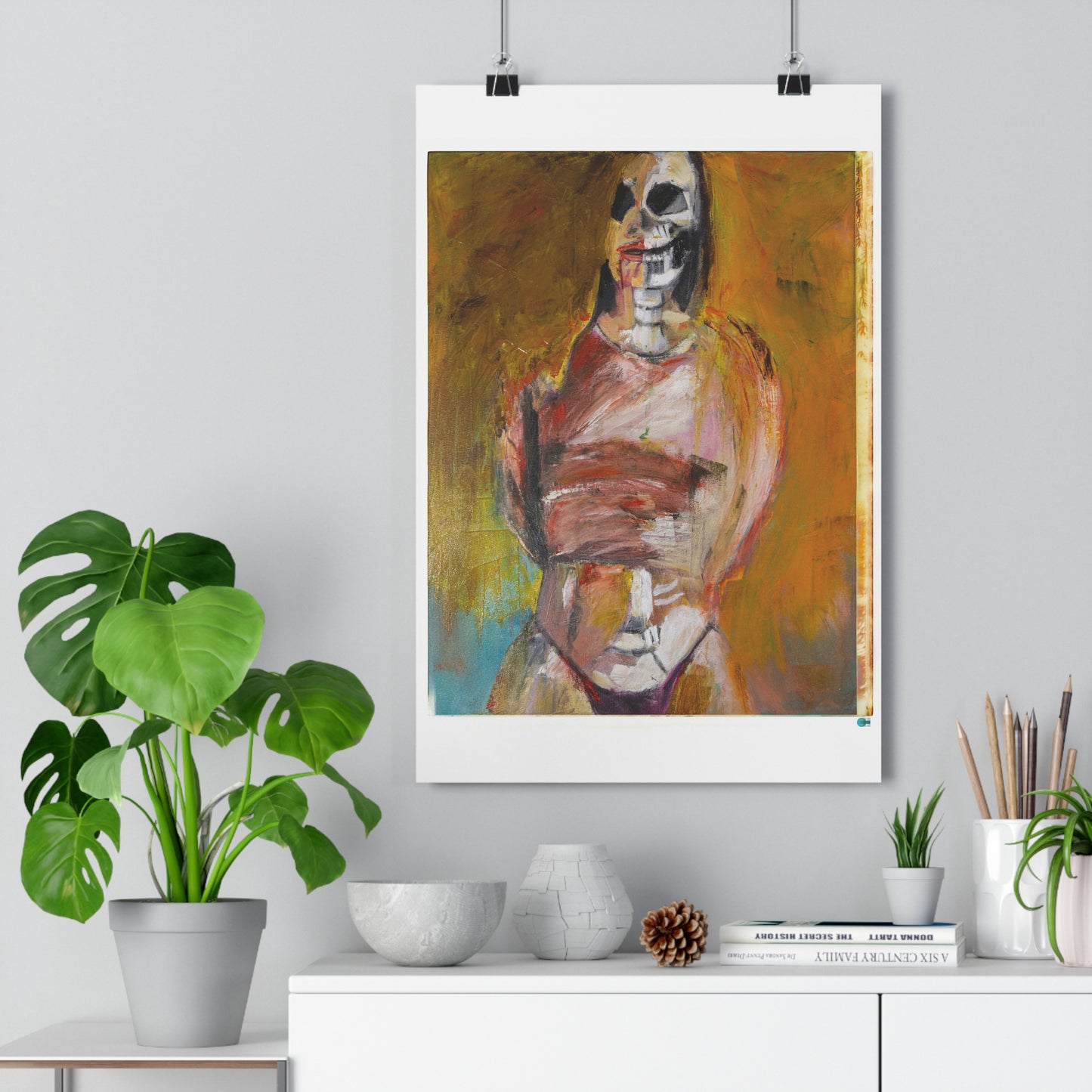 Original Miss Melina Zombie Giclee Art Print