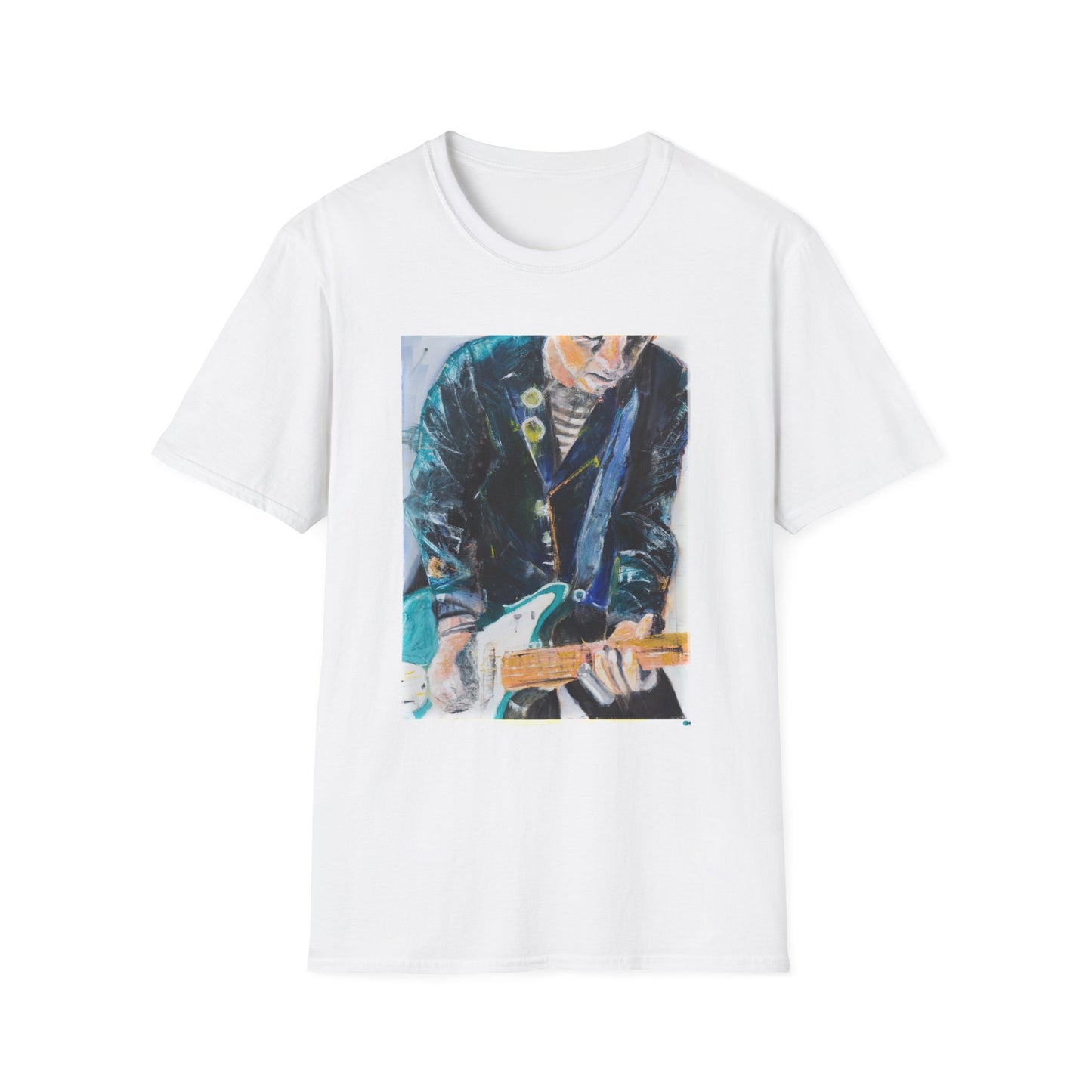 Johnny Marr Fender Jaguar original Oil Painting T-Shirt