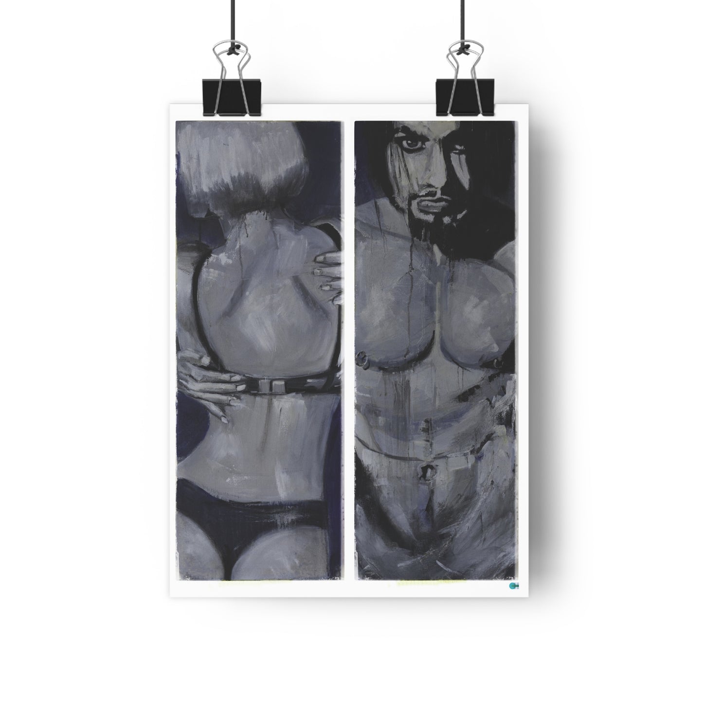 Giclée Art Print of a sexy couple in underwear