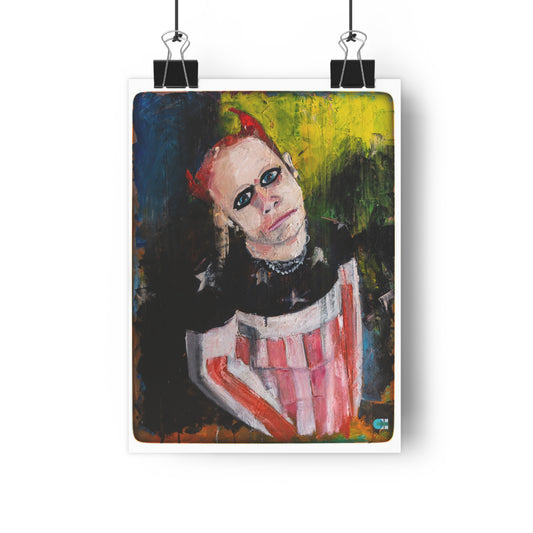Keith Flint Oil Painting Giclée Art Print — Prodigy Singer Portrait