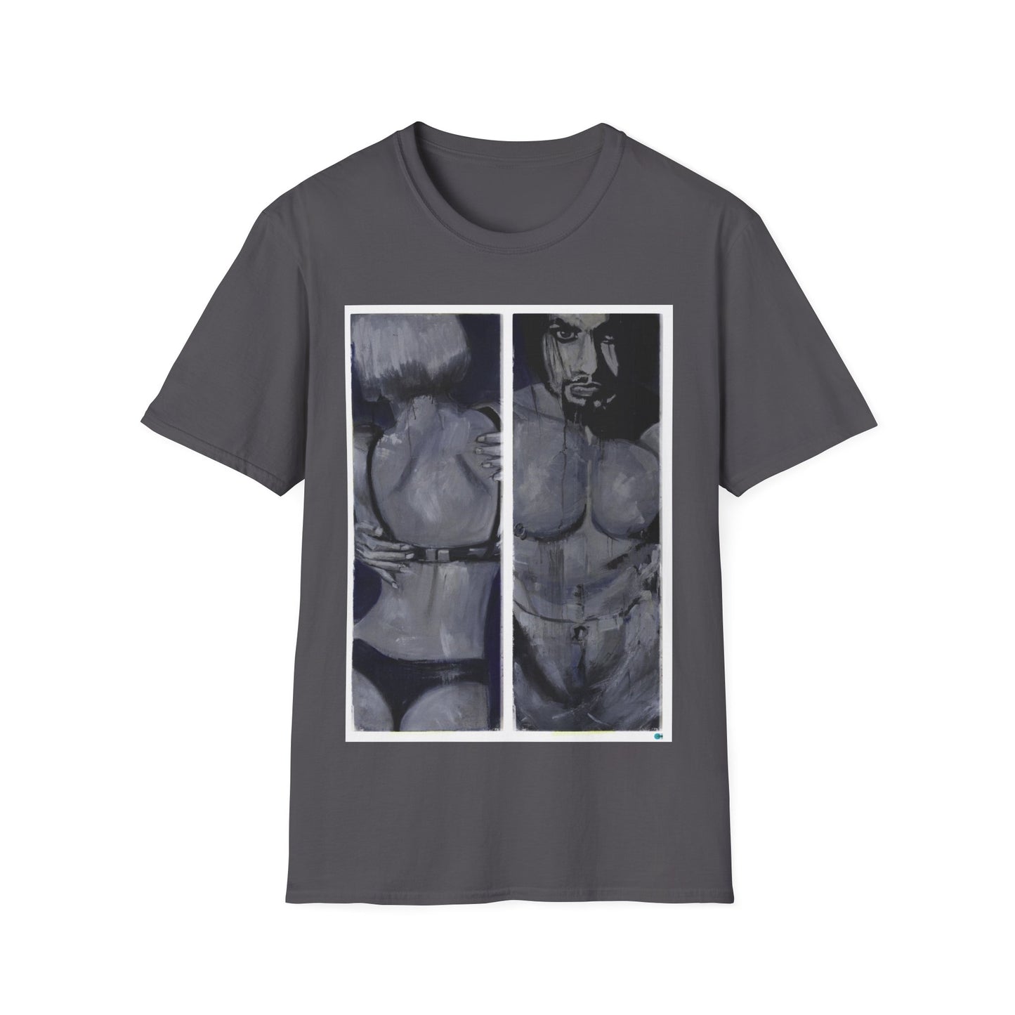 Urban Unisex T-Shirt of girl and boy in underwear