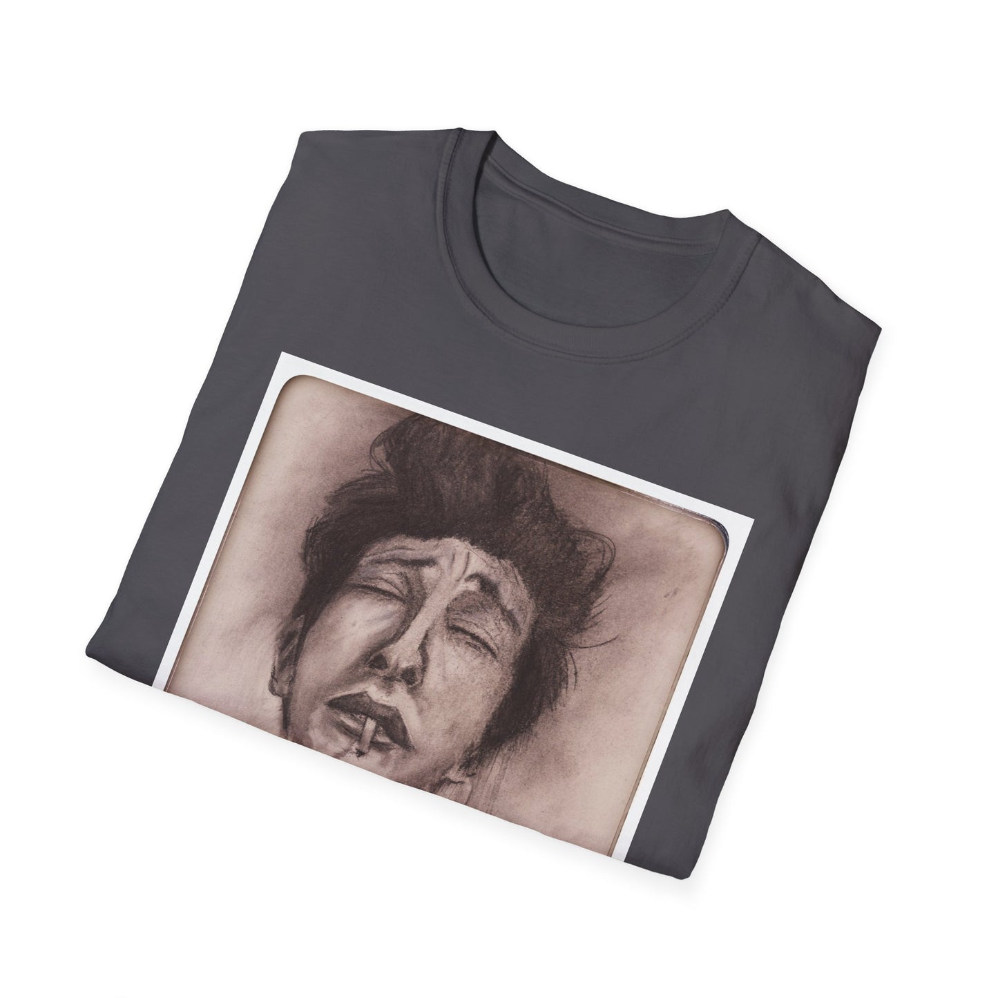 Bob Dylan Original Charcoal Print Unisex Soft Vintage Style T-Shirt, Music Lover Gift,