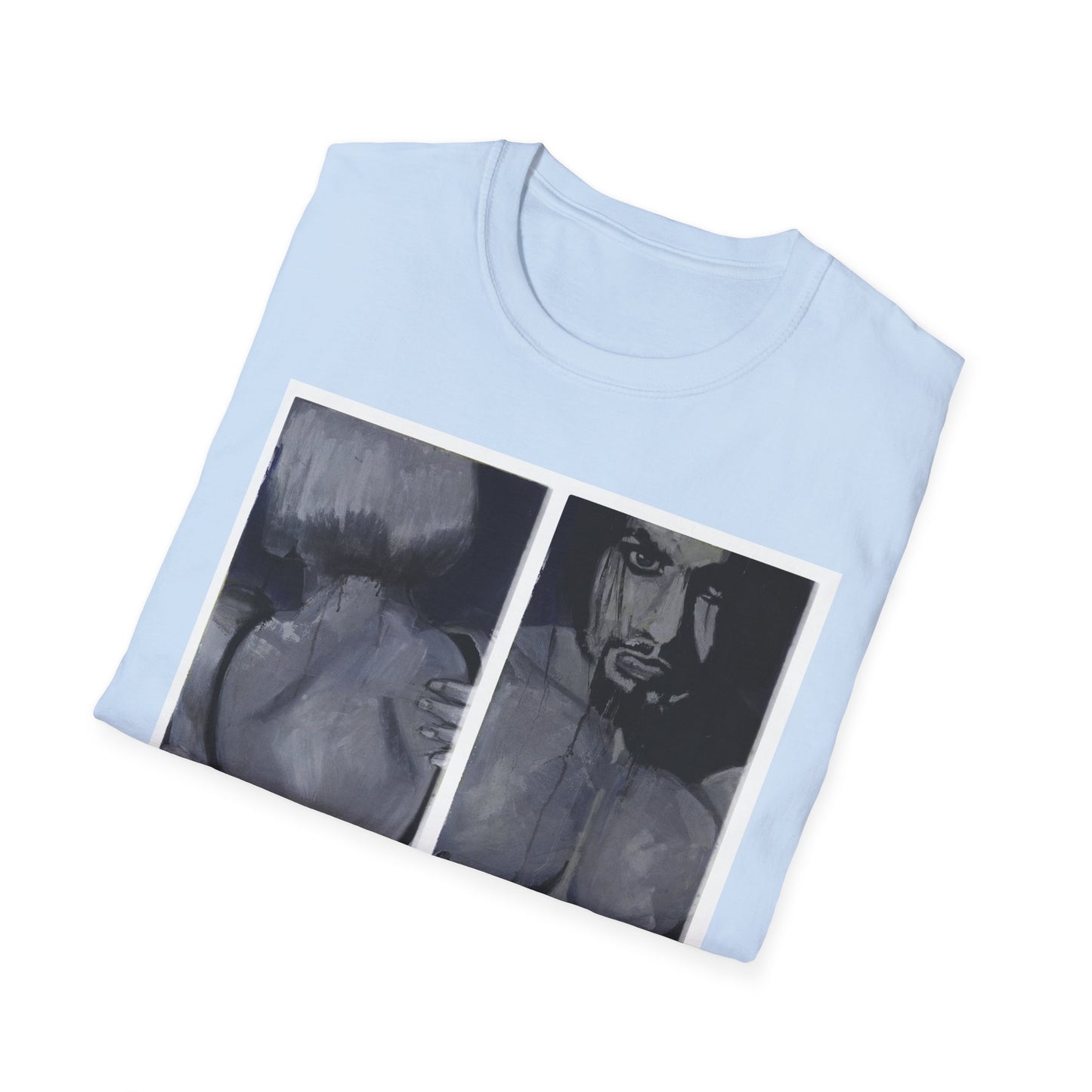 Urban Unisex T-Shirt of girl and boy in underwear