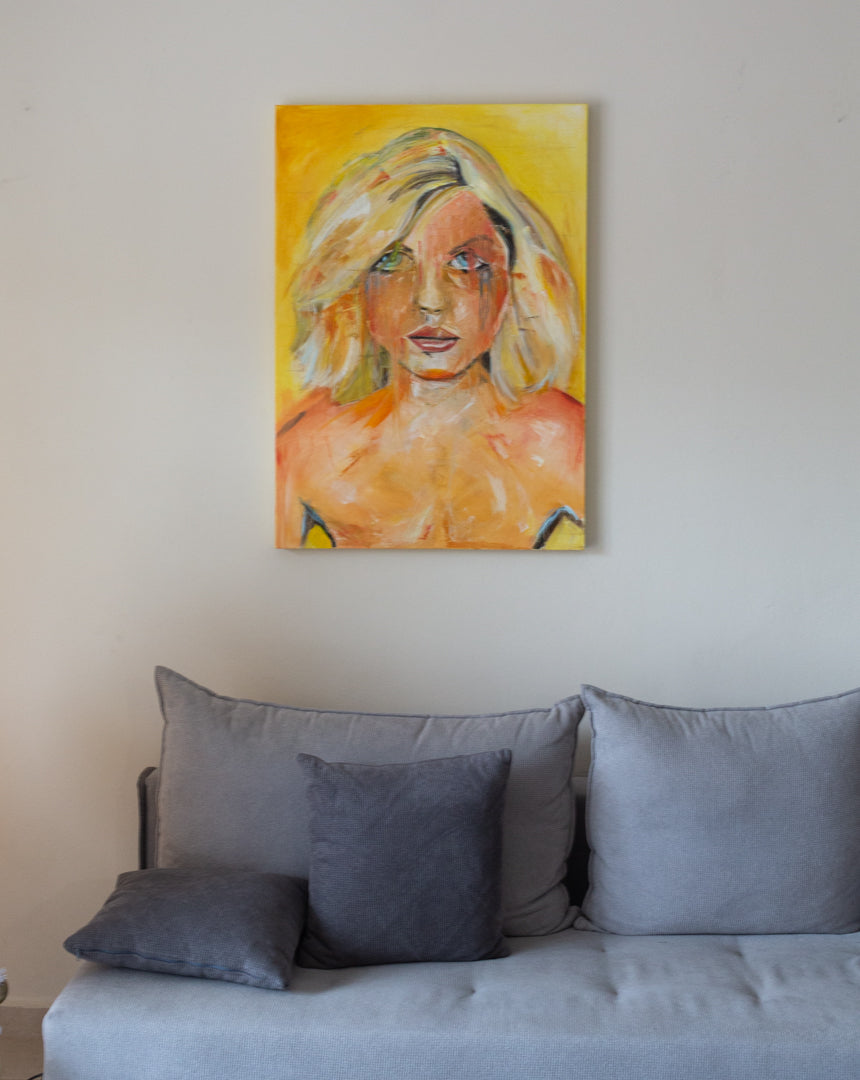 Debbie Harry of Blondie Oil on Canvas 80x100cm