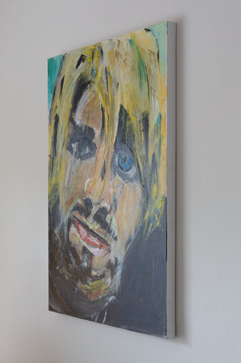 Kurt Cobain Painting, Oil on Canvas 80x100cm