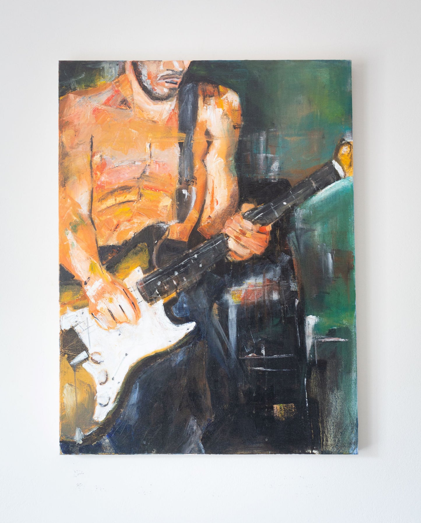 John Frusciante of the Red Hot Chili Peppers, OIl on Canvas 80x60cm