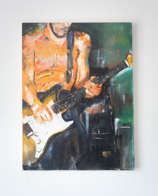 John Frusciante of the Red Hot Chili Peppers, OIl on Canvas 80x60cm