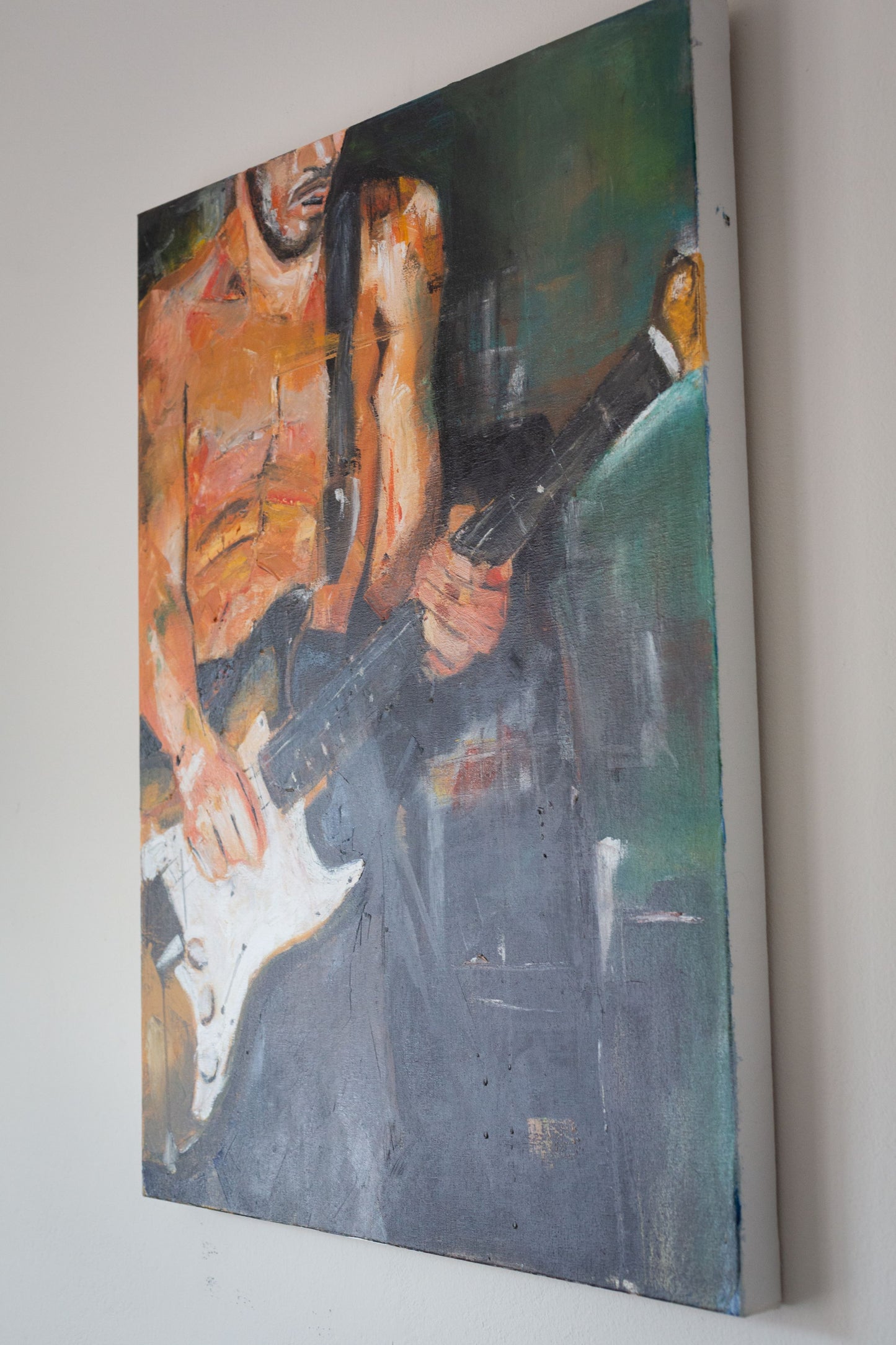 John Frusciante of the Red Hot Chili Peppers, OIl on Canvas 80x60cm