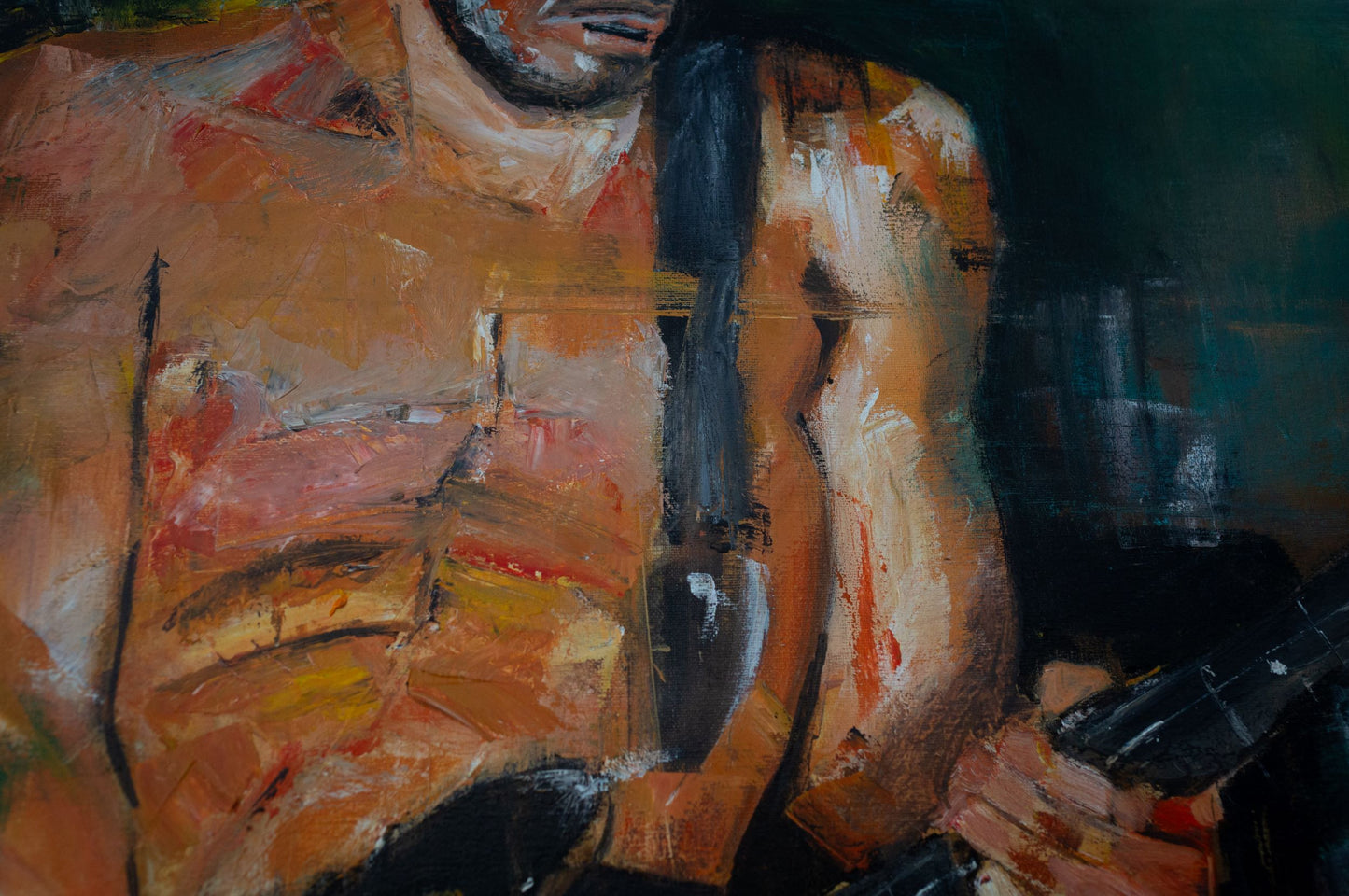 John Frusciante of the Red Hot Chili Peppers, OIl on Canvas 80x60cm