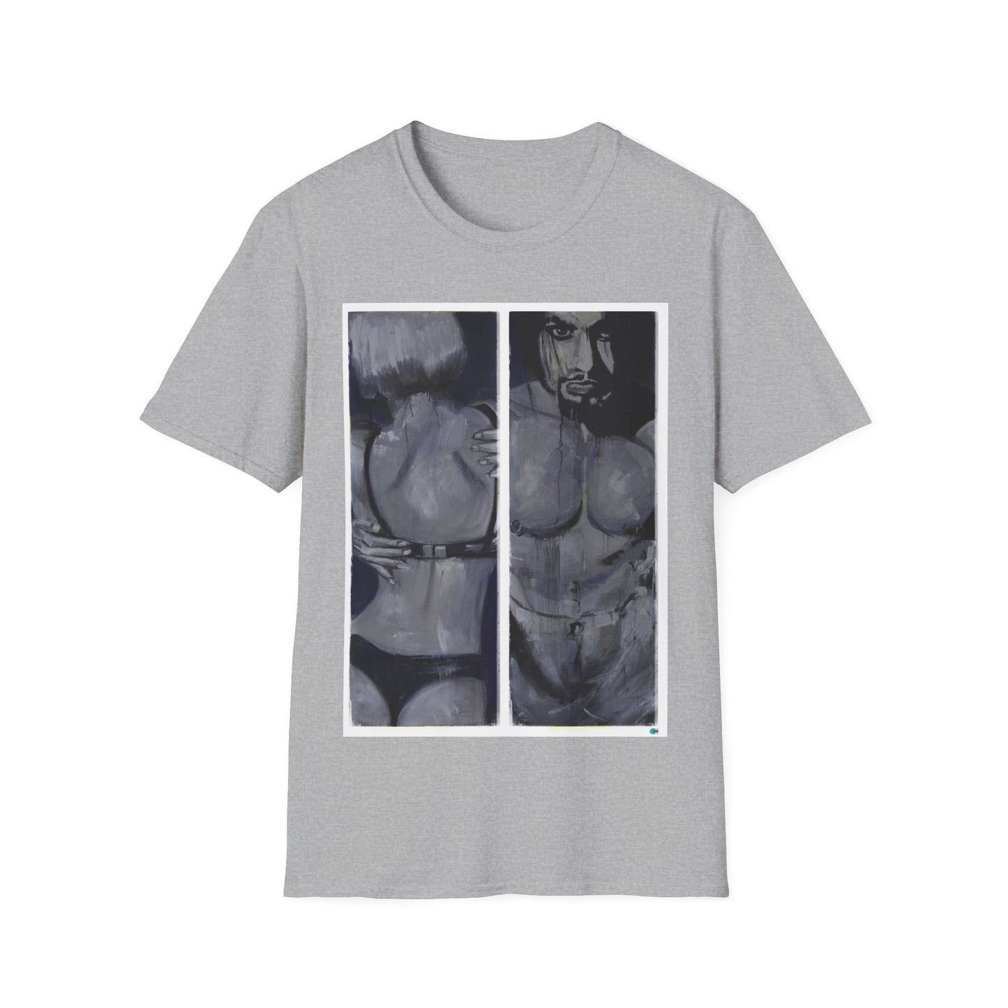 Urban Unisex T-Shirt of girl and boy in underwear