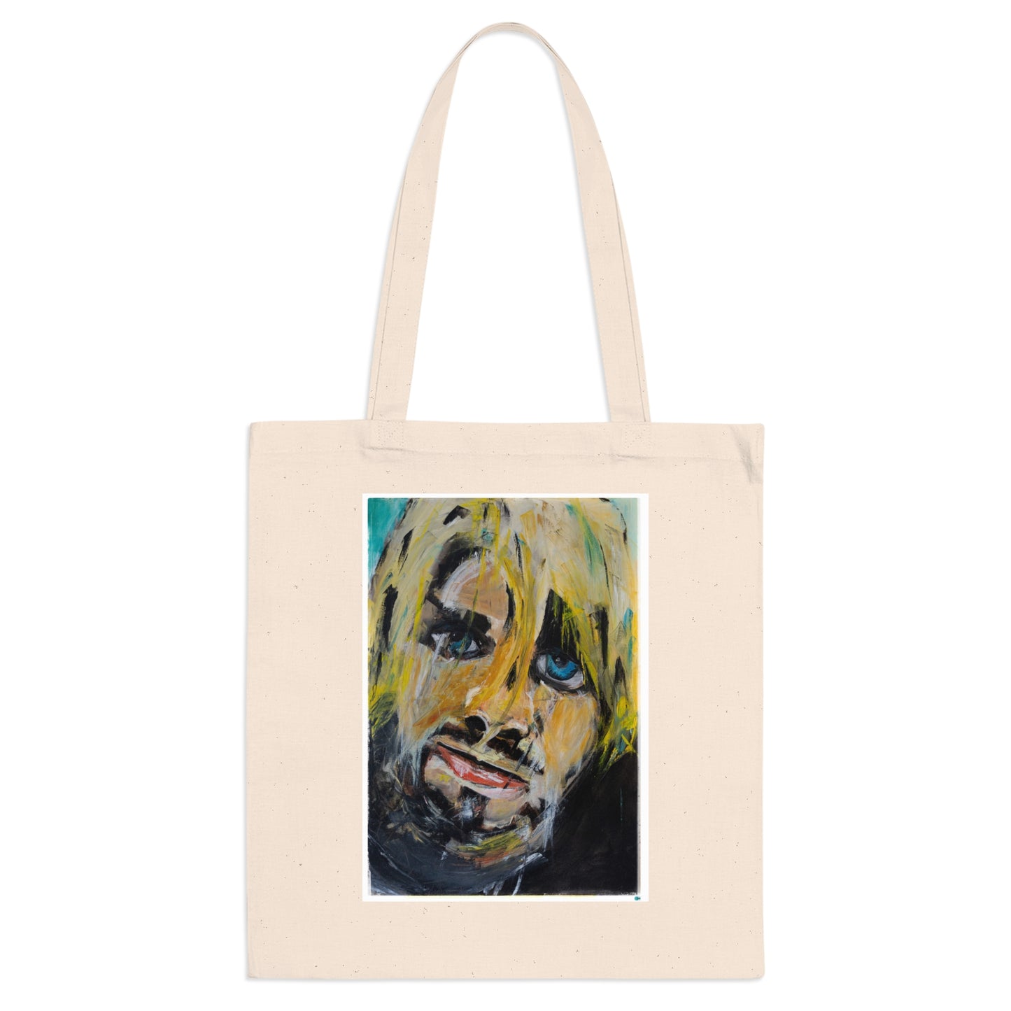 Stylish Tote Bag Kurt Cobain Nirvana Oil Painting Design