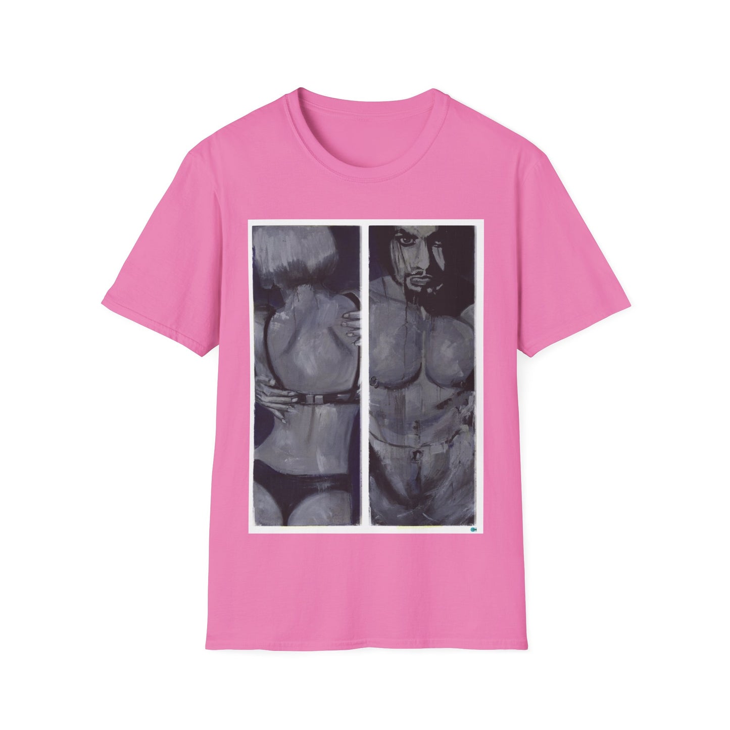 Urban Unisex T-Shirt of girl and boy in underwear