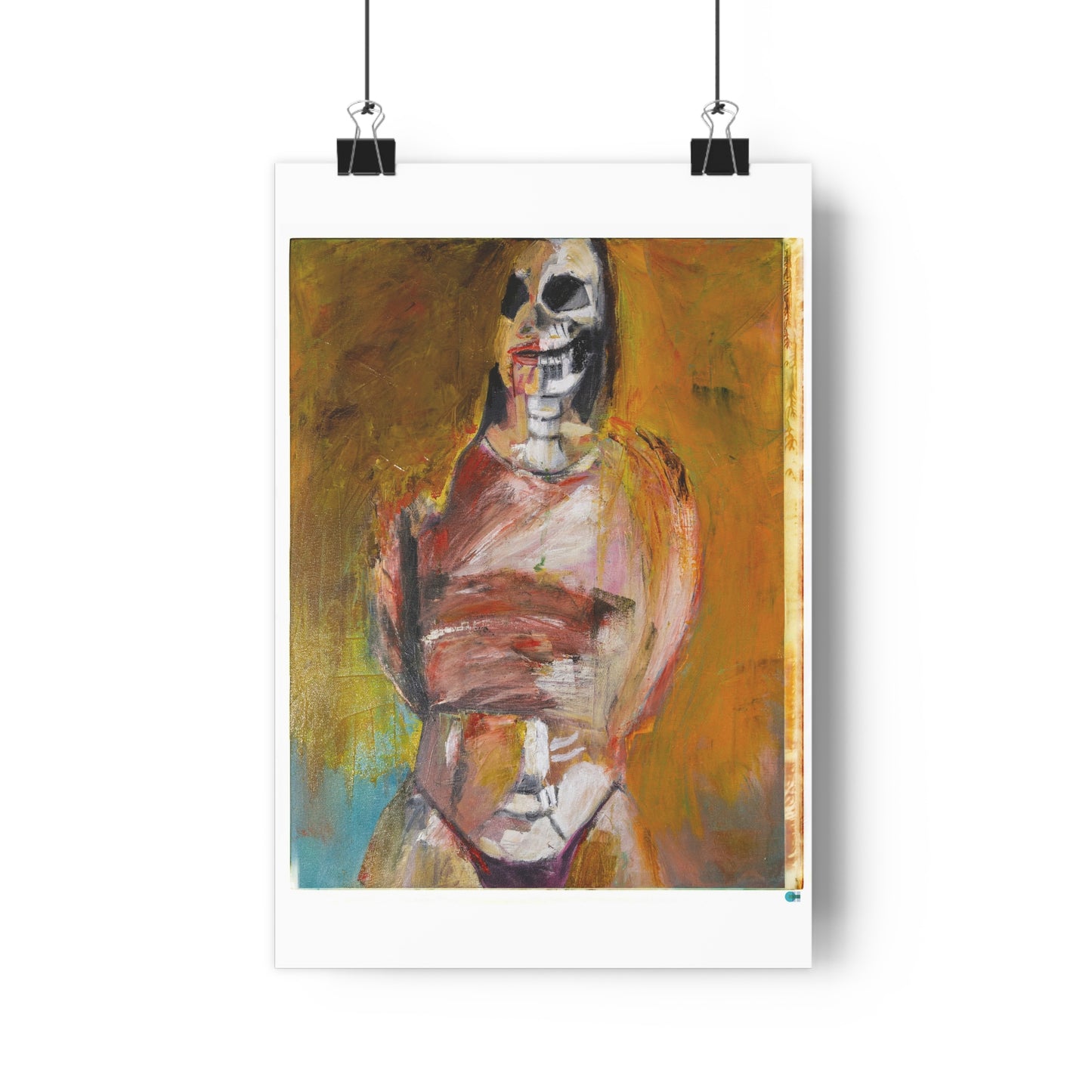 Original Miss Melina Zombie Giclee Art Print