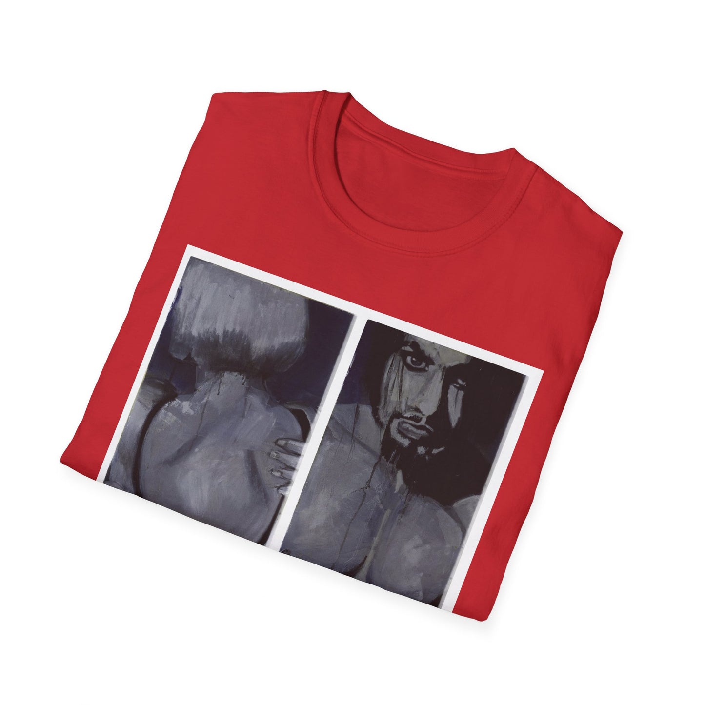 Urban Unisex T-Shirt of girl and boy in underwear