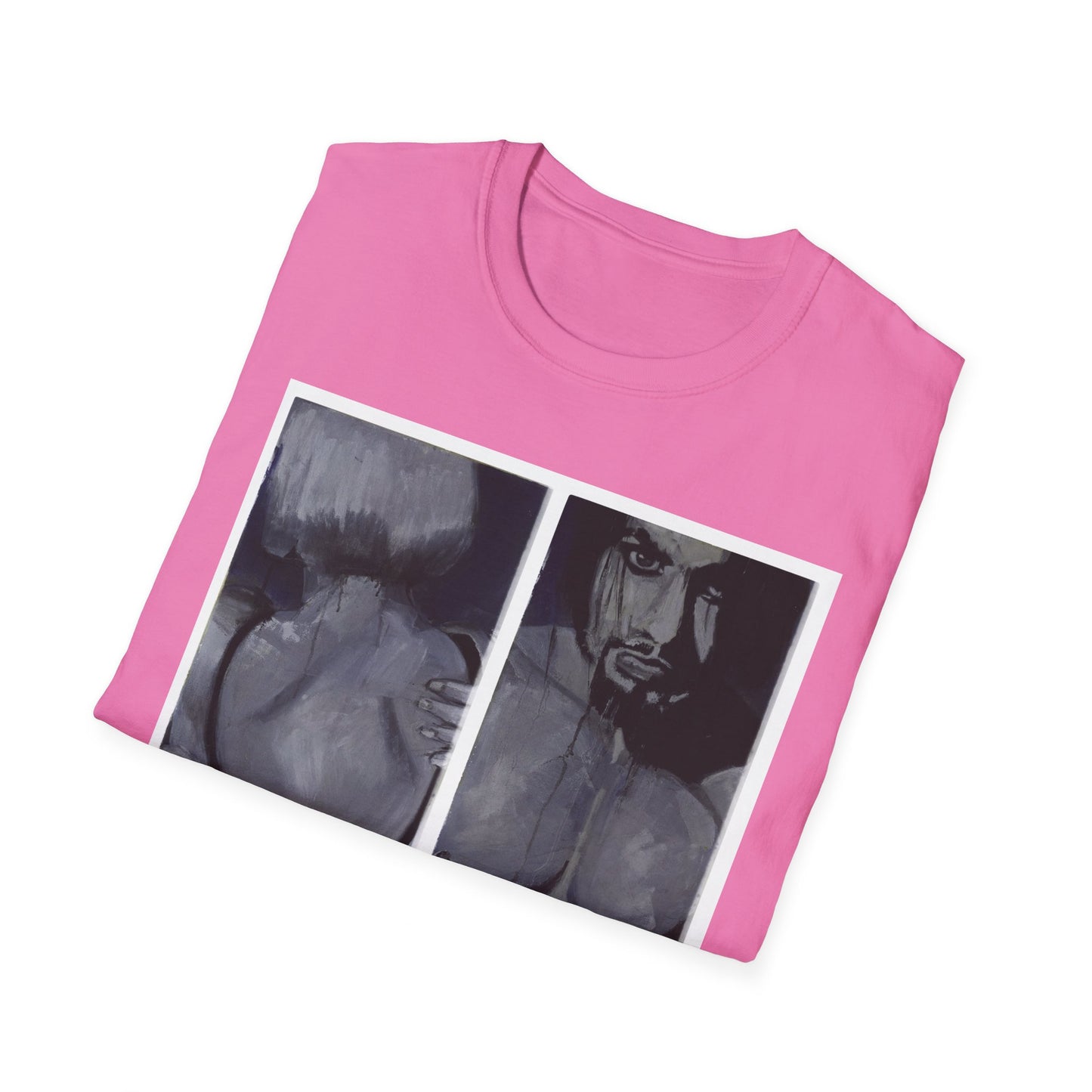 Urban Unisex T-Shirt of girl and boy in underwear