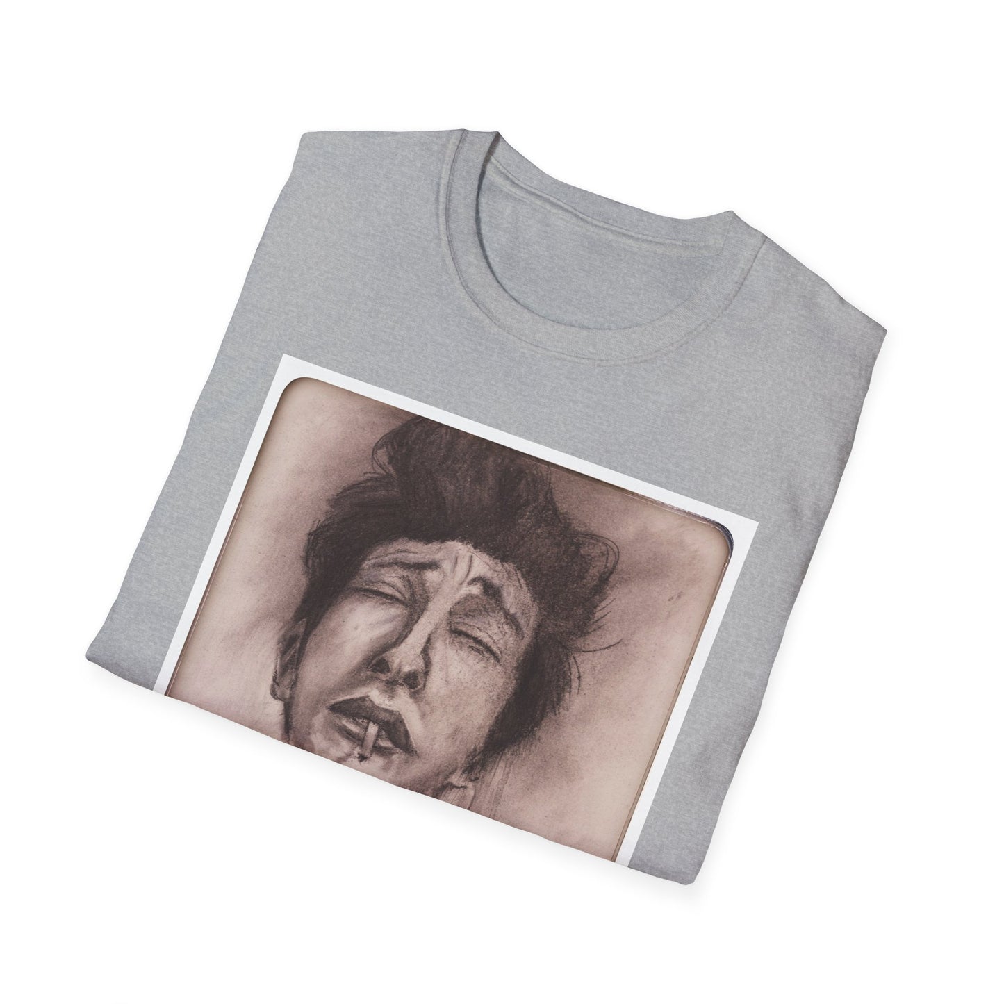 Bob Dylan Original Charcoal Print Unisex Soft Vintage Style T-Shirt, Music Lover Gift,