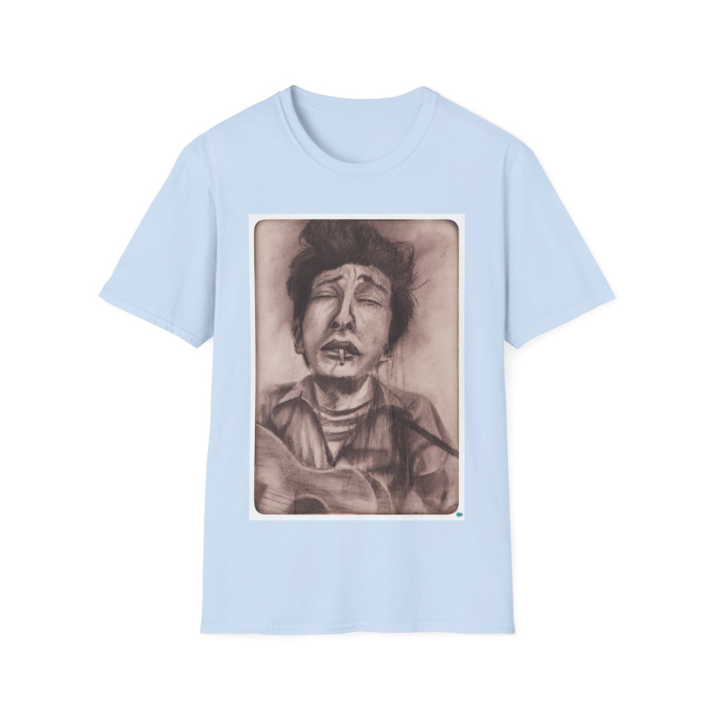 Bob Dylan Original Charcoal Print Unisex Soft Vintage Style T-Shirt, Music Lover Gift,