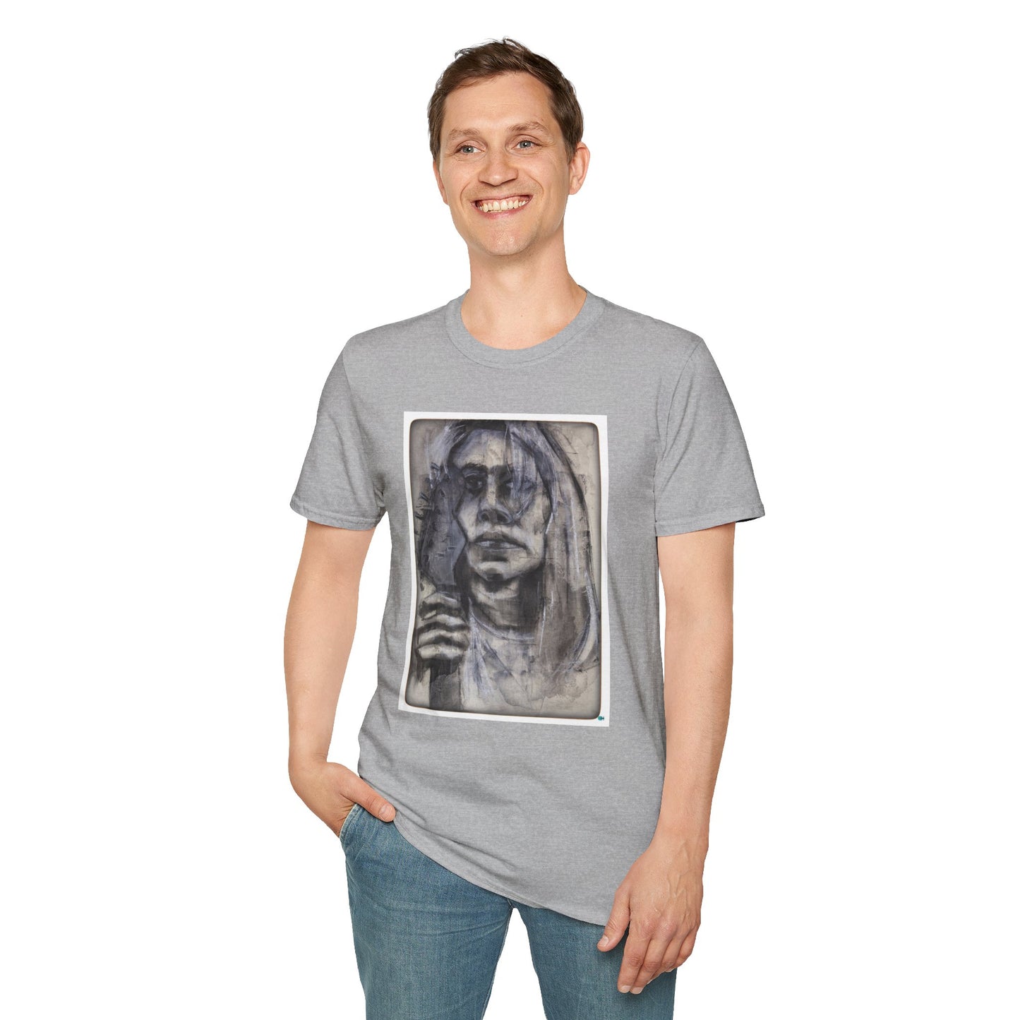 Kim Gordon Unisex Soft Style Original Charcoal Print T-Shirt