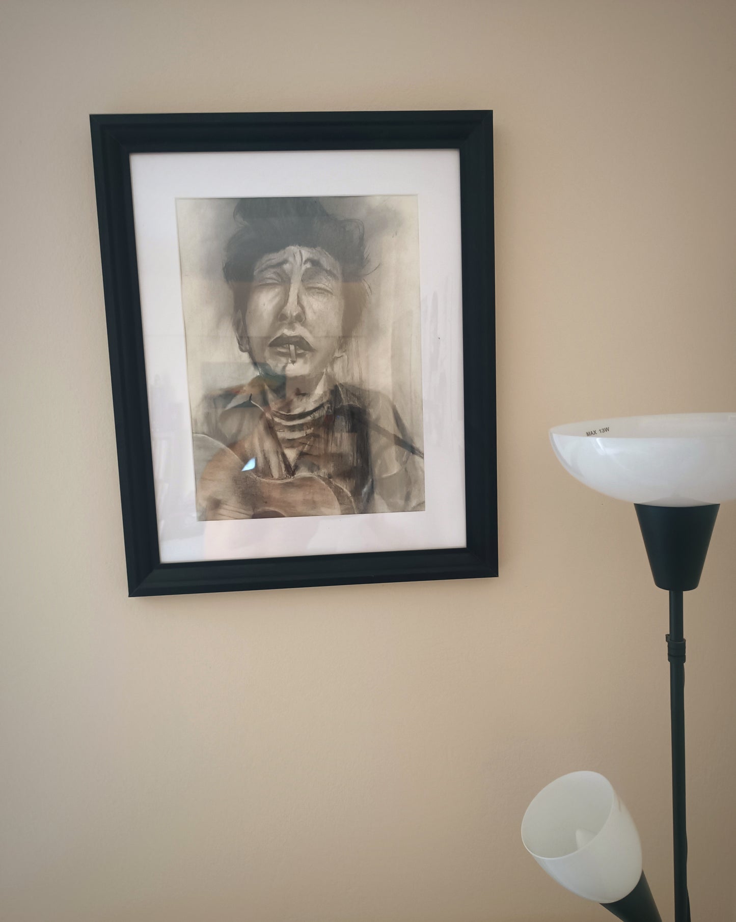 Art Print Bob Dylan Charcoal Portrait