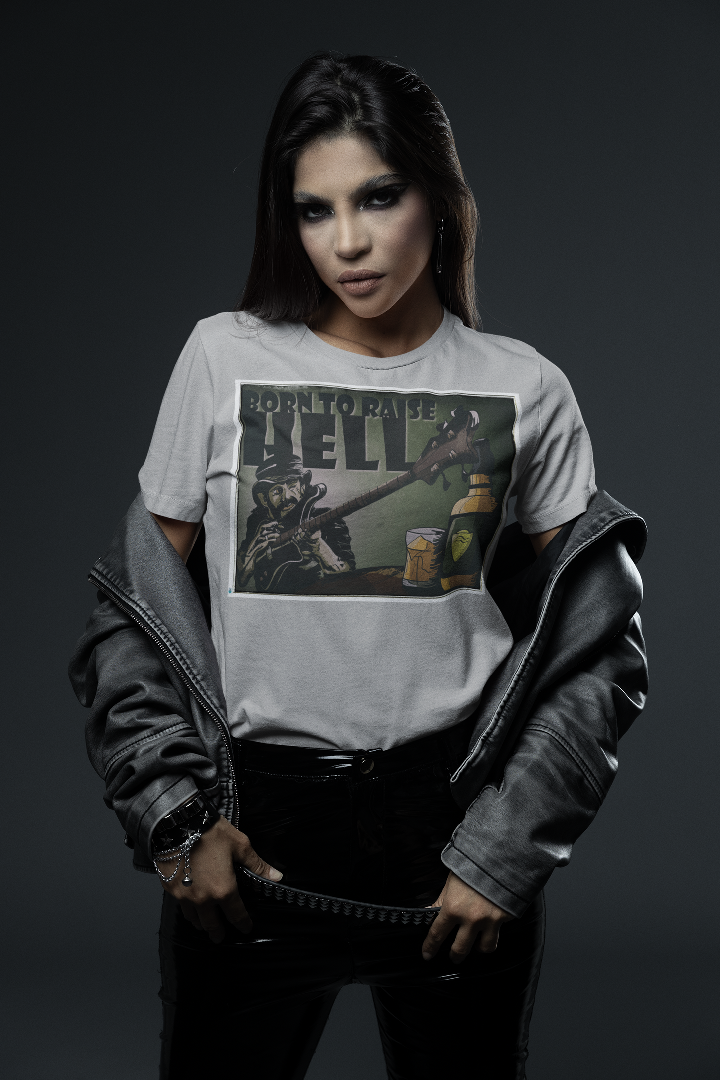 Unisex Softstyle T-Shirt with original digital illustration of Lemmy from Motorhead